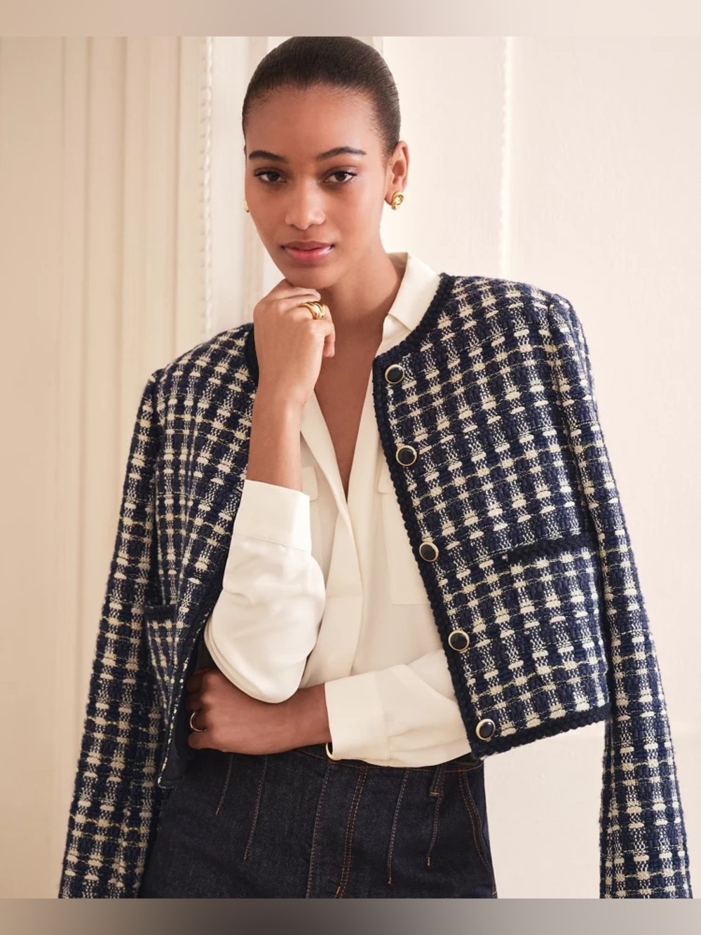 Ann Taylor Tweed Pocket Jacket